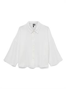 VMNATALI CROP SHIRT WVN GA NOOS snow white