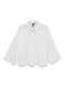 VMNATALI CROP SHIRT WVN GA NOOS snow white