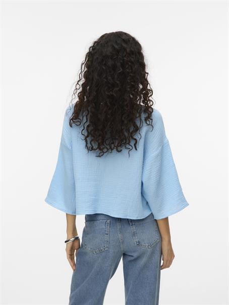 VMNATALI CROP SHIRT WVN NOOS airy blue