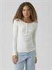 VMNATASHA LS PLACKET TOP NOOS snow white