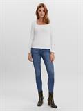 VMNATASHA LS PUFF SQUARE NECK TOP NOOS bright white