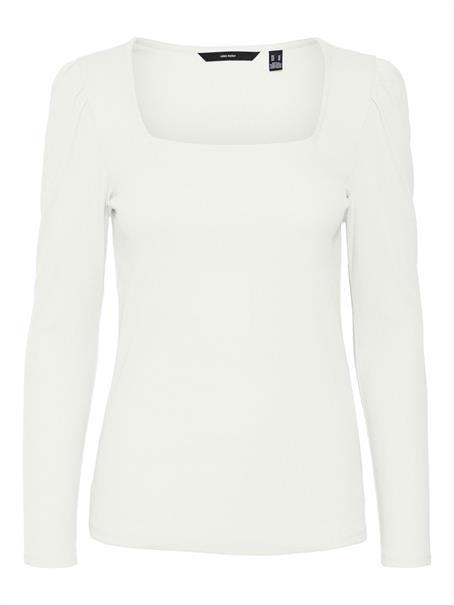 VMNATASHA LS PUFF SQUARE NECK TOP NOOS bright white