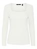 VMNATASHA LS PUFF SQUARE NECK TOP NOOS bright white