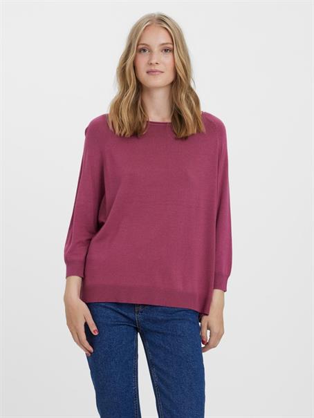 VMNELLIE GLORY 3/4 BOXY BLOUSE GA NOOS dry rose