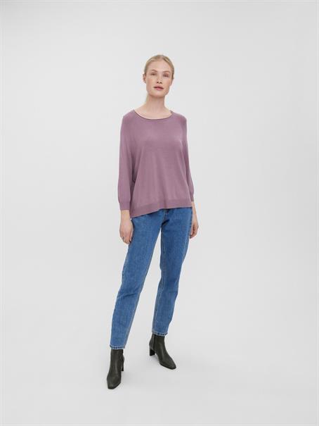 VMNELLIE GLORY 3/4 BOXY BLOUSE GA NOOS elderberry