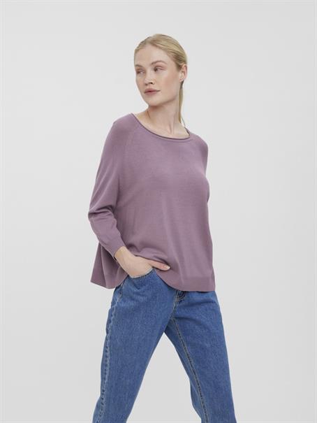 VMNELLIE GLORY 3/4 BOXY BLOUSE GA NOOS elderberry