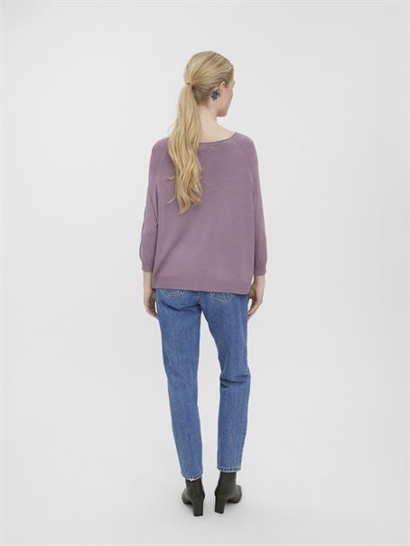 VMNELLIE GLORY 3/4 BOXY BLOUSE GA NOOS elderberry