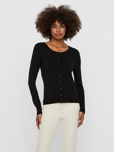 VMNELLIE GLORY LS O-NECK CARDIGAN NOOS black