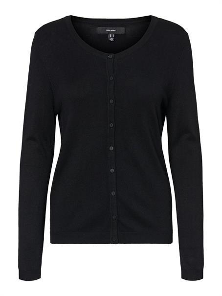 VMNELLIE GLORY LS O-NECK CARDIGAN NOOS black