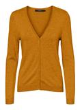 VMNELLIE GLORY LS V-NECK CARDIGAN COLOR buckthorn brown