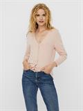 VMNELLIE GLORY LS V-NECK CARDIGAN COLOR sepia rose