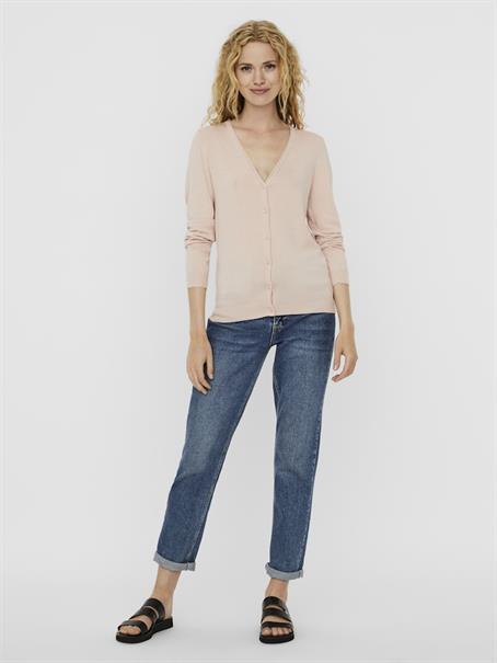 VMNELLIE GLORY LS V-NECK CARDIGAN COLOR sepia rose