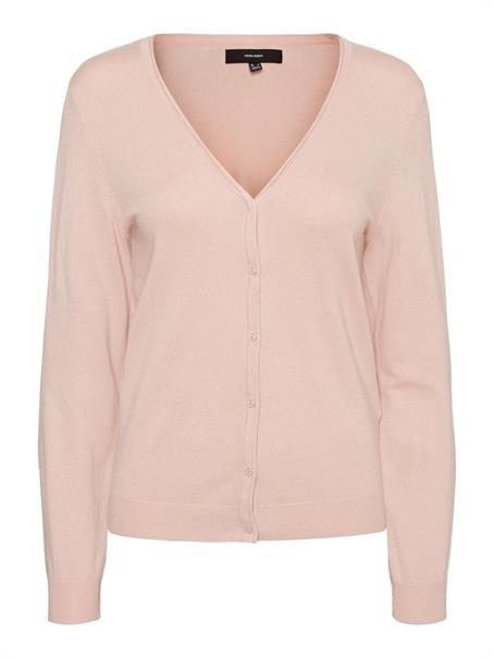 VMNELLIE GLORY LS V-NECK CARDIGAN COLOR sepia rose