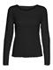 VMNEWAVA L/S O-NECK BABY LOCK TOP EXP black