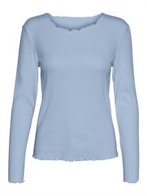 VMNEWAVA L/S O-NECK BABY LOCK TOP EXP cashmere blue