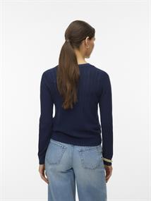 VMNEWLEX POINTELLE LS O-N CARDIGAN navy blazer