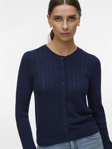 VMNEWLEX POINTELLE LS O-N CARDIGAN navy blazer