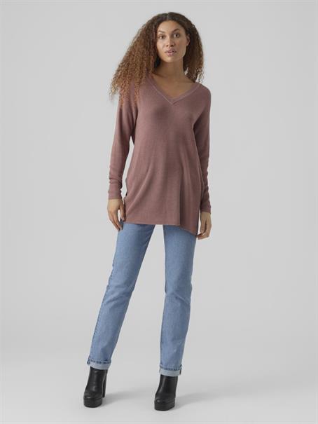 VMNEWLEXSUN LS LONG V-NECK PULLOVER NOOS nostalgia rose