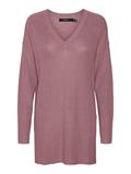 VMNEWLEXSUN LS LONG V-NECK PULLOVER nostalgia rose