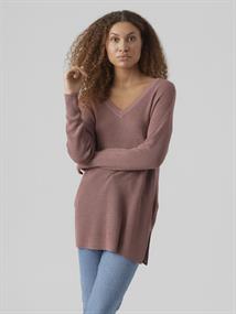 VMNEWLEXSUN LS LONG V-NECK PULLOVER nostalgia rose