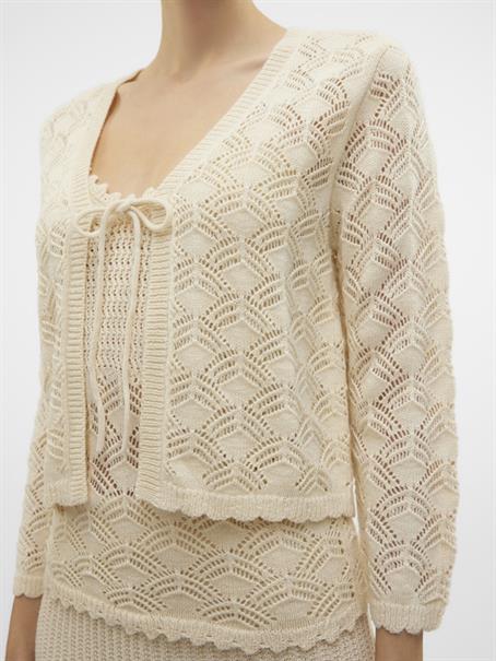 VMNEWVERENA 3/4 V-NECK CARDIGAN BOO birch
