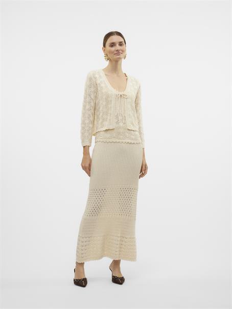 VMNEWVERENA 3/4 V-NECK CARDIGAN BOO birch