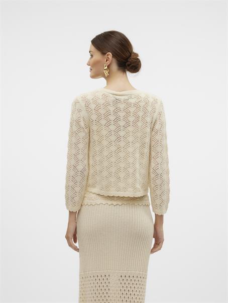 VMNEWVERENA 3/4 V-NECK CARDIGAN BOO birch