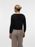 VMNEWVERENA 3/4 V-NECK CARDIGAN BOO black