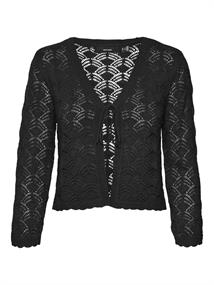 VMNEWVERENA 3/4 V-NECK CARDIGAN BOO black