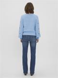 VMNEWWINE LS O-NECK EMB BLOUSE GA BOO blue bell