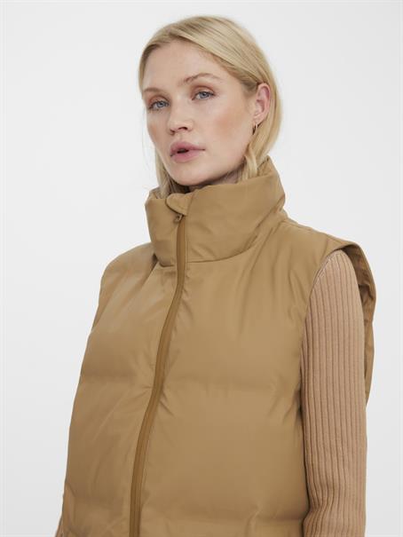 VMNOE COATED WAISTCOAT BOOS tigers eye