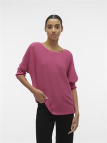 VMNORA 3/4 BOATNECK BLOUSE NOOS raspberry sorbet