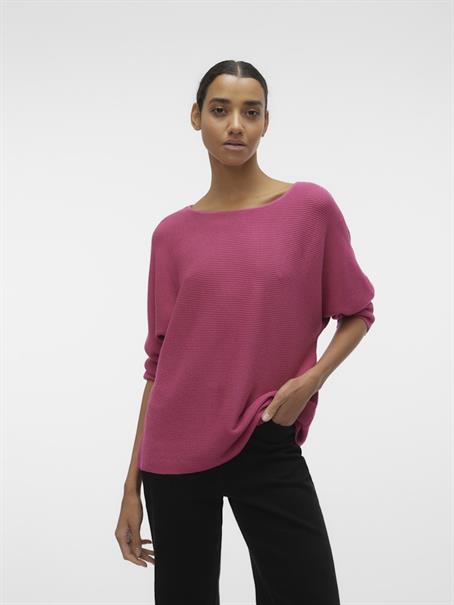 VMNORA 3/4 BOATNECK BLOUSE NOOS raspberry sorbet
