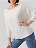 VMNORA 3/4 BOATNECK BLOUSE NOOS snow white