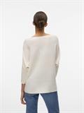 VMNORA 3/4 BOATNECK BLOUSE NOOS snow white