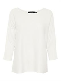 VMNORA 3/4 BOATNECK BLOUSE NOOS snow white