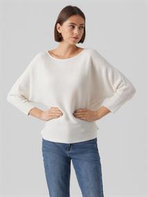 VMNORA 3/4 BOATNECK BLOUSE NOOS snow white