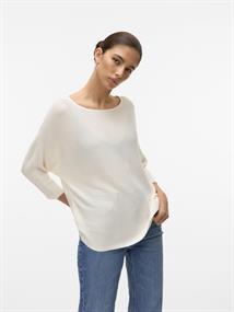 VMNORA 3/4 BOATNECK BLOUSE NOOS snow white