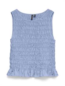 VMNORI SMOCK SL TOP WVN brunnera blue