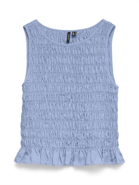 VMNORI SMOCK SL TOP WVN brunnera blue