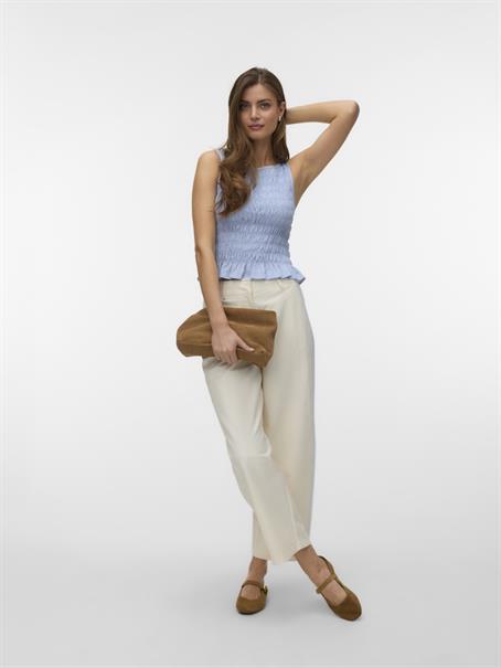 VMNORI SMOCK SL TOP WVN brunnera blue