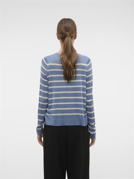 VMNOVA LS O-NECK PULLOVER GA dunkelblau1