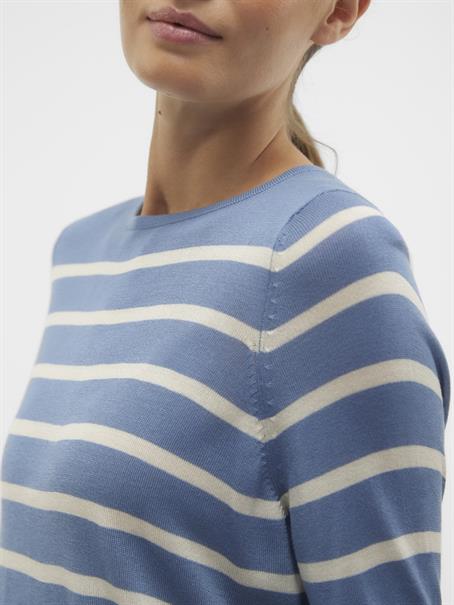 VMNOVA LS O-NECK PULLOVER GA dunkelblau1