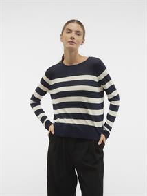 VMNOVA LS O-NECK PULLOVER GA dunkelblau2