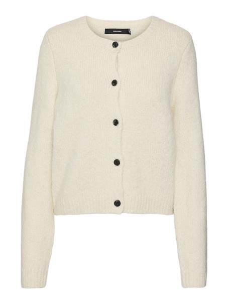 VMNOVAH LS O-NECK BUTTON CARDI GA NOOS birch