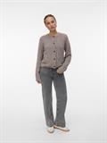 VMNOVAH LS O-NECK BUTTON CARDI GA NOOS brown lentil