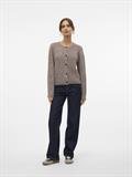 VMNOVAH LS O-NECK BUTTON CARDI GA NOOS brown lentil