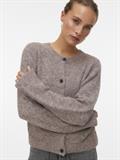 VMNOVAH LS O-NECK BUTTON CARDI GA NOOS brown lentil