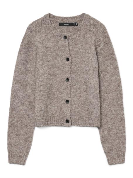 VMNOVAH LS O-NECK BUTTON CARDI GA NOOS brown lentil