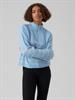 VMOLINA LS HIGHNECK ZIPPER BLOUSE NOOS blue bell